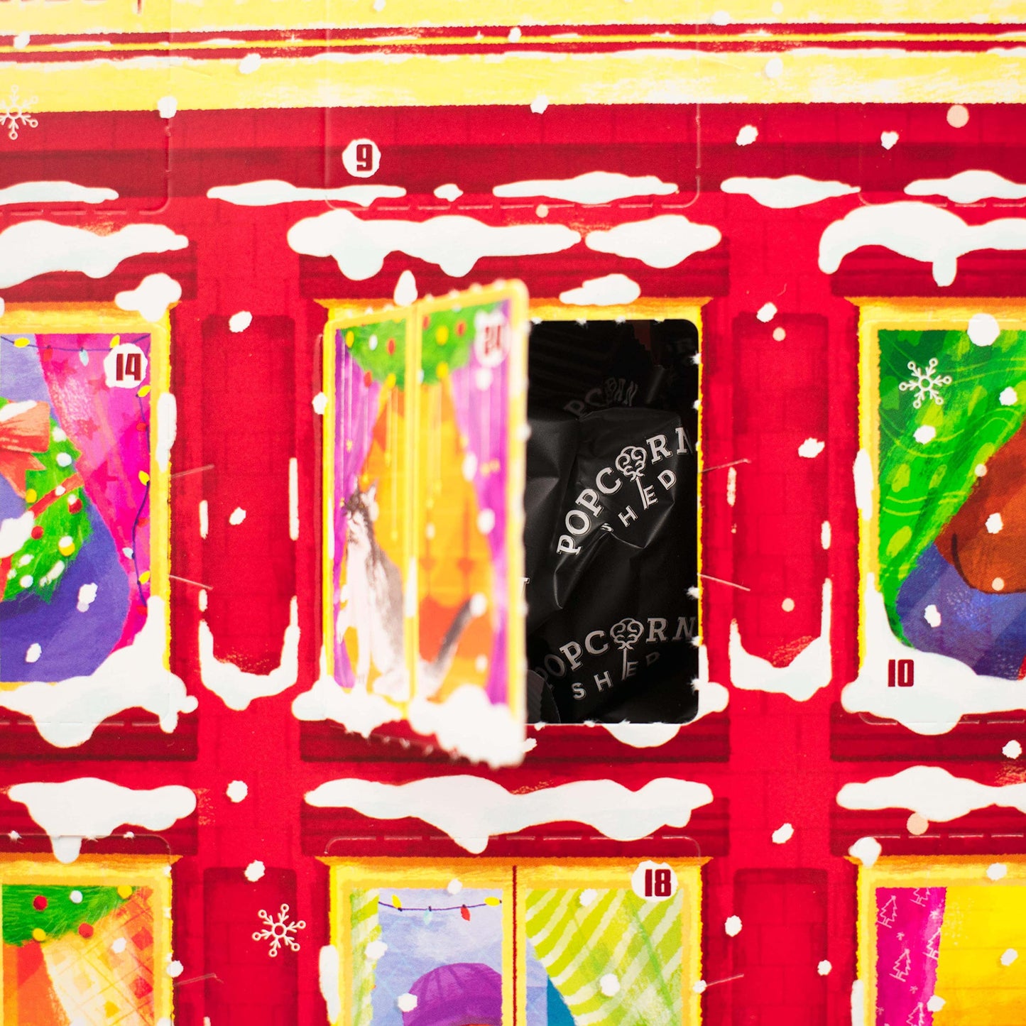 Popcorn Shed Gourmet Popcorn Christmas Advent Calendar 2025  24 Days of Popcorn - 6 Luxury Flavors  All Natural and Vegetarian Foodie Gift  Non-Chocolate Advent Calendar  British Candy