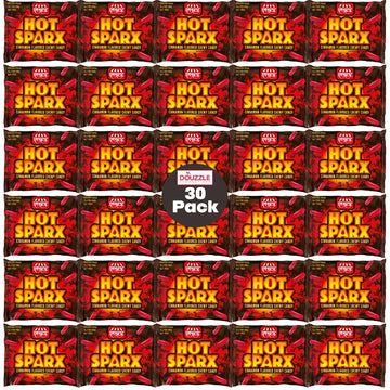 DOUzzle Back To School Hot Sparx Red Cinnamon Candy Sticks, Chewy Candies, Mini Packs (30 Count, 1 Pack) Individually Wrapped, P