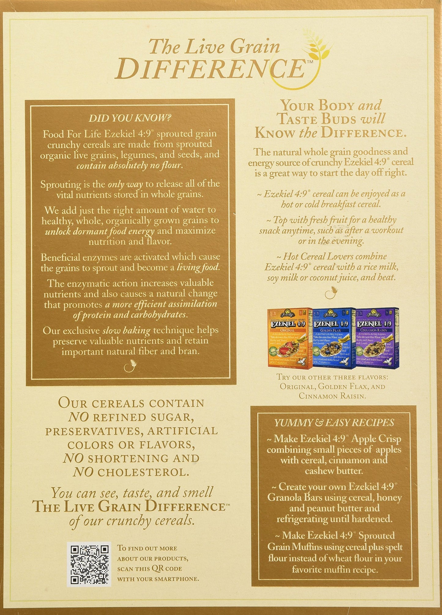 Food For Life Ezekiel 4:9? Sprouted Grain Cereal Almond 16oz