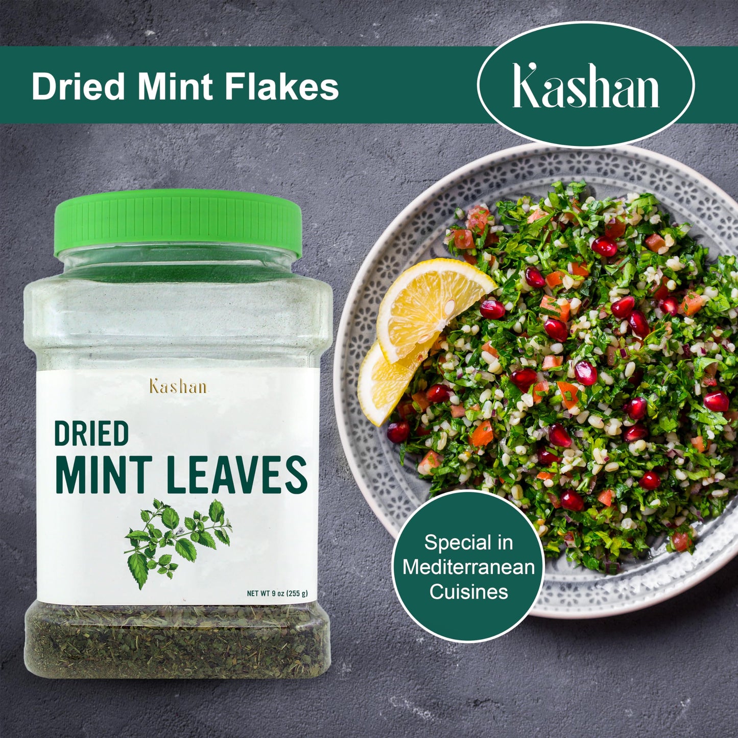 Kashan Mint Flakes, Great Aromatic Seasoning For Food Flavoring, Salad, Soups, Meat & Herbal