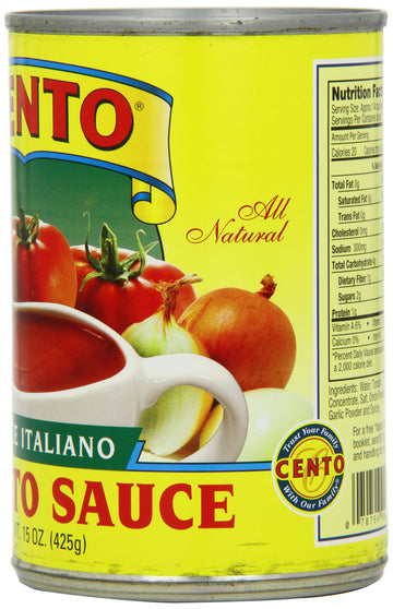 Cento Tomato Sauce, 15 Ounce (Pack of 12