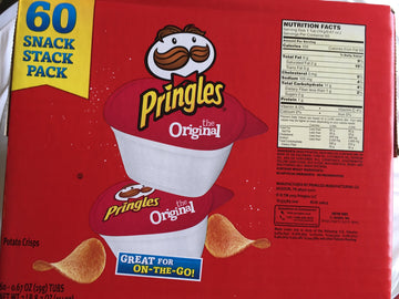 Pringles Original Snack Pack Tubs 60-0.67Oz