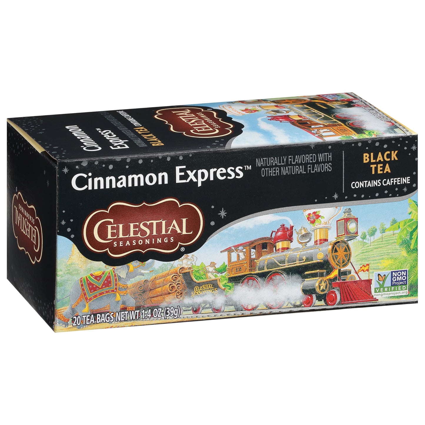 Celestial Seasonings Cinnamon Express Black Tea, 20 Tea Bags, 20 Count, Pack of 1