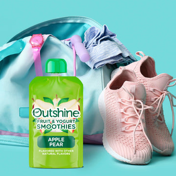 Outshine Fruit & Yogurt Smoothie Apple Pear, Smoothie Pouch, On The Go Snack, 4Pk 0.873 Lb.