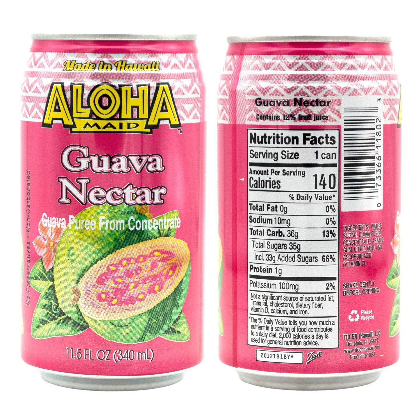 Aloha Maid Drinks, Variety, All Flavors, 1 Can per Flavor, Total 10 Cans