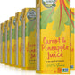 Heaven & Earth 100% Carrot & Pineapple Juice, 11.16oz (10 Pack) 100% Juice | No Sugar Added | Straw Included | Gluten Free Non G