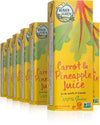 Heaven & Earth 100% Carrot & Pineapple Juice, 11.16oz (10 Pack) 100% Juice | No Sugar Added | Straw Included | Gluten Free Non G