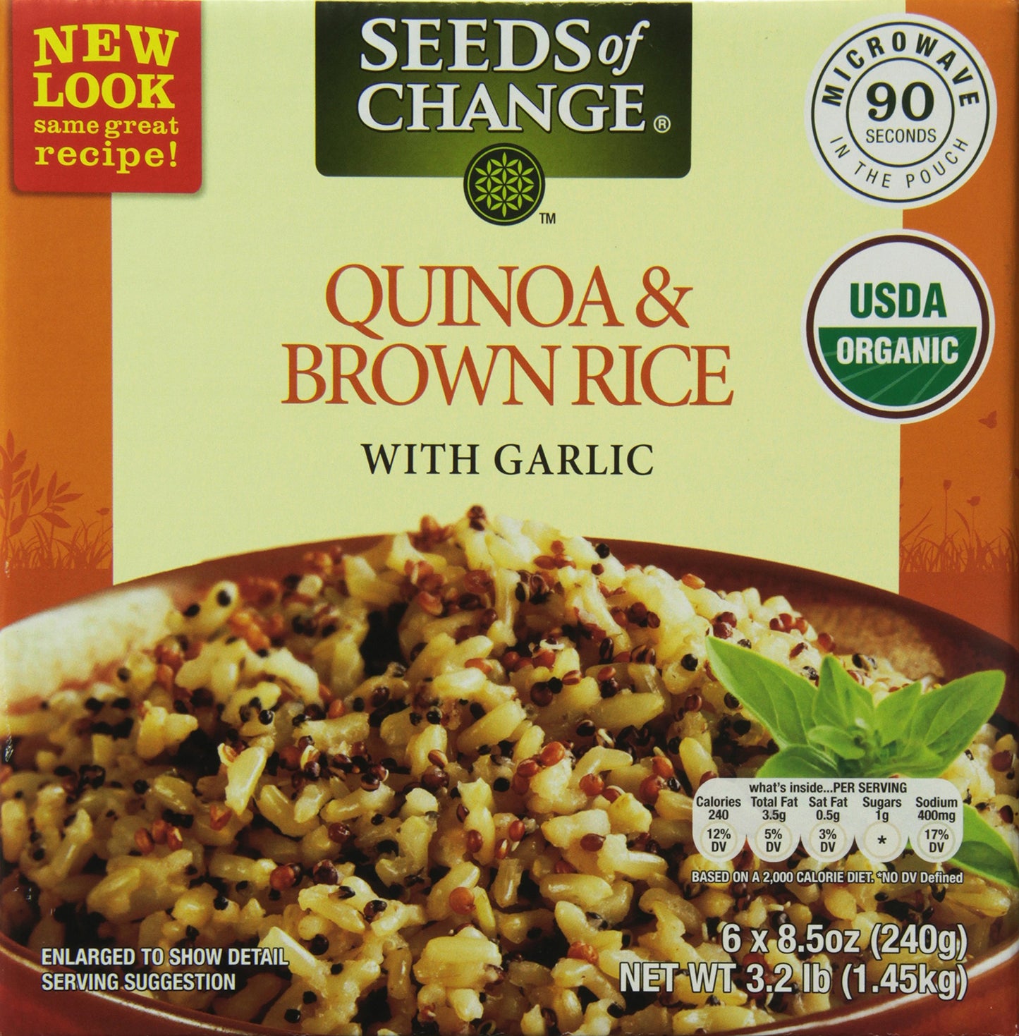 Seeds of Change Organic Quinoa and Brown Rice, 8.5 Ounce ( 6 count )