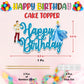 Cnderela Happy Birthday Cake Topper