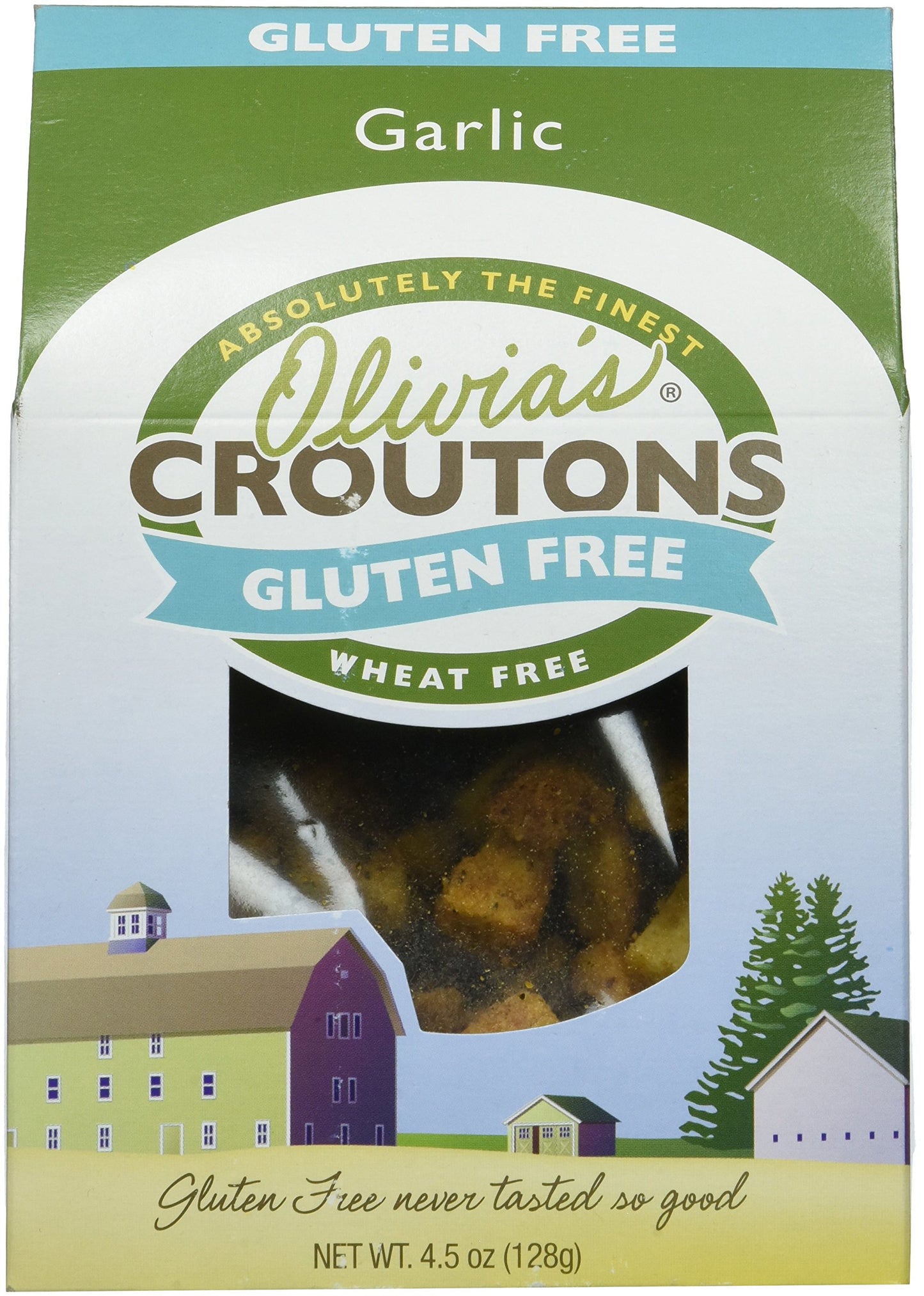 OliviaS Gluten Free Garlic Croutons  4.5 Ounce