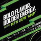 Mountain Dew AMP Energy Drink, Original, Caffeine & B Vitamins, 16 fl oz, Pack of 12, Yellow