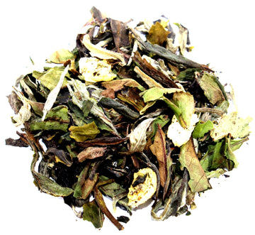 Nelson's Tea - Peach Tangerine - White Loose Leaf Tea - Green tea, white tea, and dried peaches - 1.6 oz.