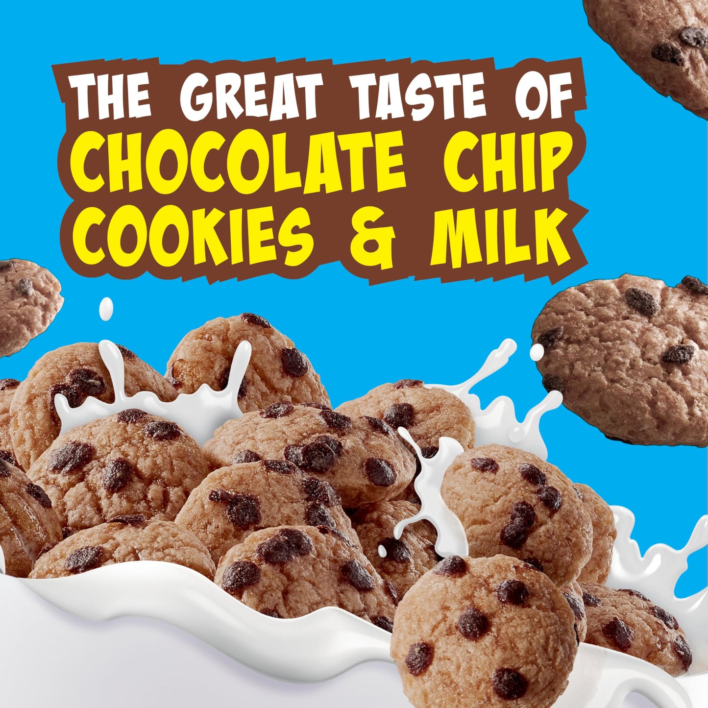 Cookie Crisp Breakfast Cereal, Chocolate Chip Cookie Taste, Made With Whole Grain, Large Size, 15.1 Oz