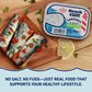 Beach Cliff Wild Caught Canned Sardines in Water  No Salt Added - High Protein  Keto Friendly  Gluten Free - Ideal Can Sardines for Healthy Recipes - 3.75 Ounce (Pack of 12)