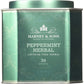 Harney & Sons Peppermint Herbal Tea Sachets, Caffeine-Free, 30 Count, Green, Model 35436
