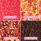 Sweets Indeed Fall Sprinkles, Leaf Shapes, Edible Sprinkle Mix, 4 Pack, 11.57 oz