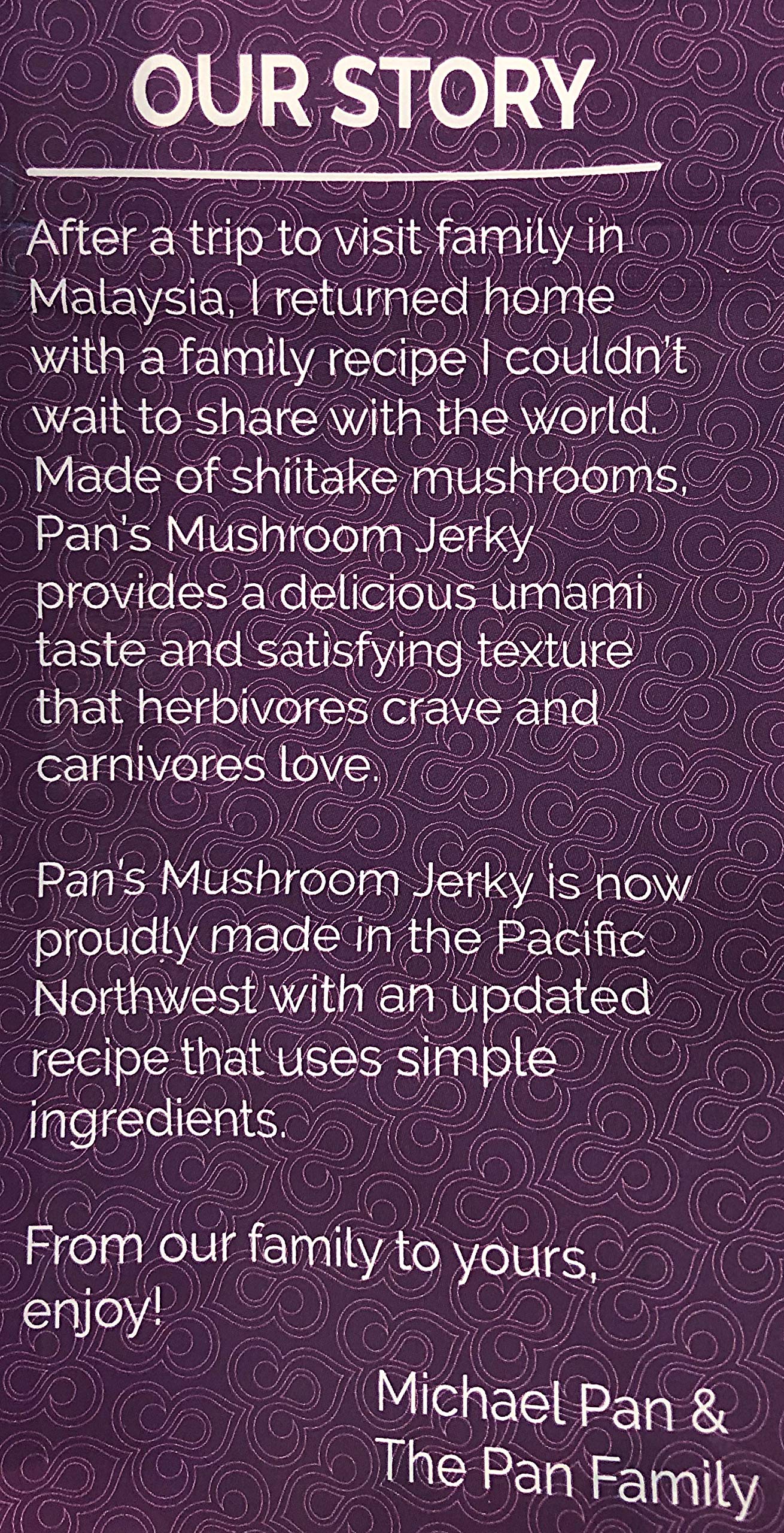 Pan'S, Mushroom Jerky, Zesty Thai Flavor (Meat-Free), 2.20 Oz (Pack Of 3)