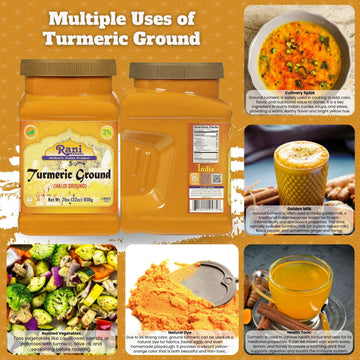 Rani Turmeric Root Powder Spice, High Curcumin, 32oz (2lbs), 100% Pure, Vegan, Gluten Friendly, NON-GMO, Indian Origin