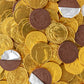 The Snackery Large Kennedy Half Dollar Gold Foil Milk Chocolate Coins, 180 Individually Wrapped, 2 lb