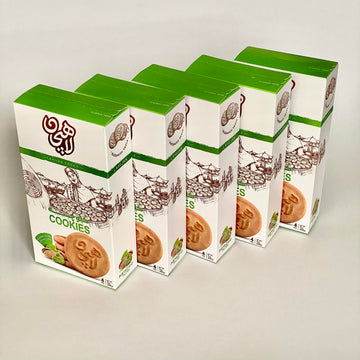 Pistachio Filiing Koloocheh- Pack Of 5 Boxes Pistachio Filling Koloocheh