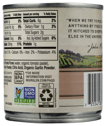 MUIR GLEN Organic Tomato Sauce, 8 OZ