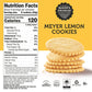 Deweys Bakery Meyer Lemon & Key Lime Thin Cookies Variety Pack, 9oz (Pack of 2), Low Calorie, No Artificial Flavors