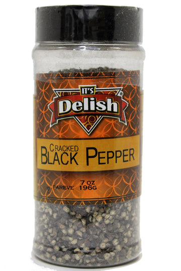 Black Pepper by Its Delish (Cracked, 7 oz Medium Jar)