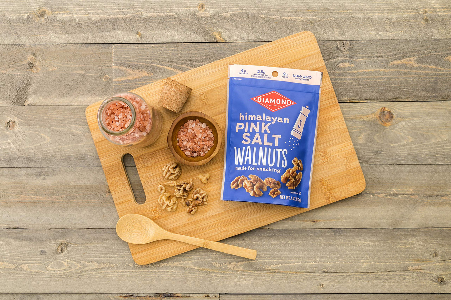 Diamond Of California Himalayan Pink Salt Walnuts, 4 Oz, 1 Pack