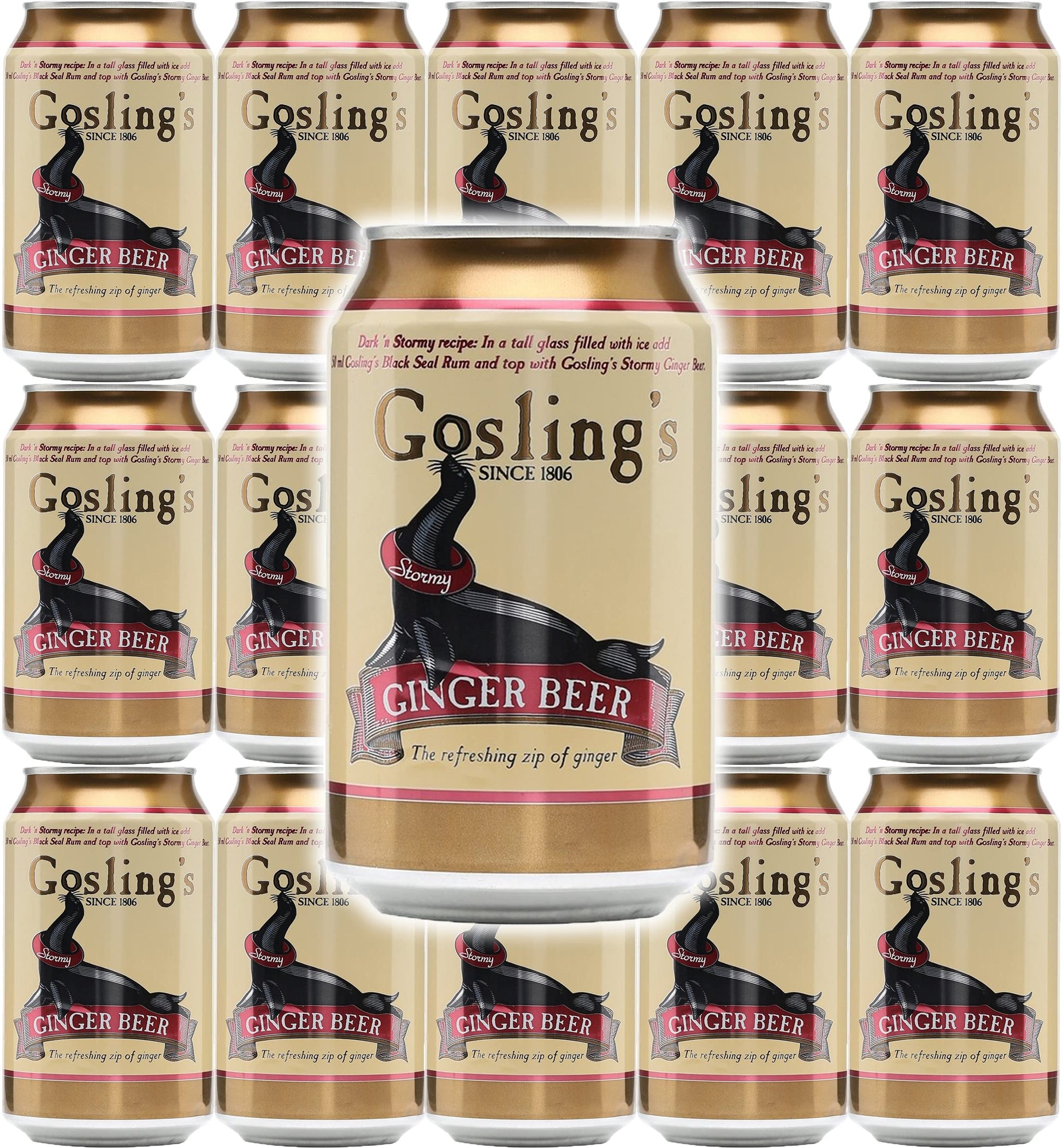 Goslings Flavor Blendger Malt Drink  Flavor Blendger Malt Drink  All Natural Flavor With The Refreshing Zip Of Flavor Blendger  12 Oz (Pack Of 15  Total Of 180 Oz)
