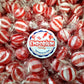 Striped Cinnamon Discs - 2 lbs of Fresh Delicious Individually Wrapped Red and White Hard Candy Buttons