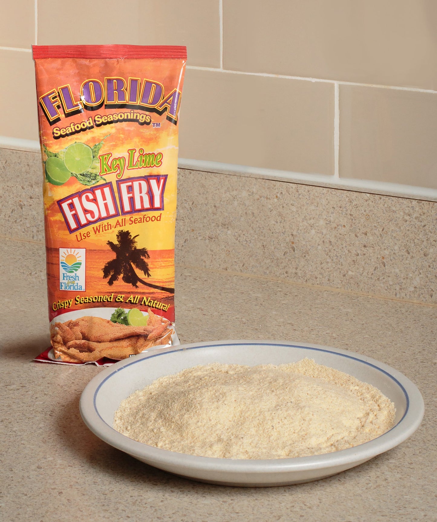 Fish Fry Seasoning by Florida Seafood Seasonings - 2 Pack x 10 oz - Key Lime Flavored Fish Batter Seasoning