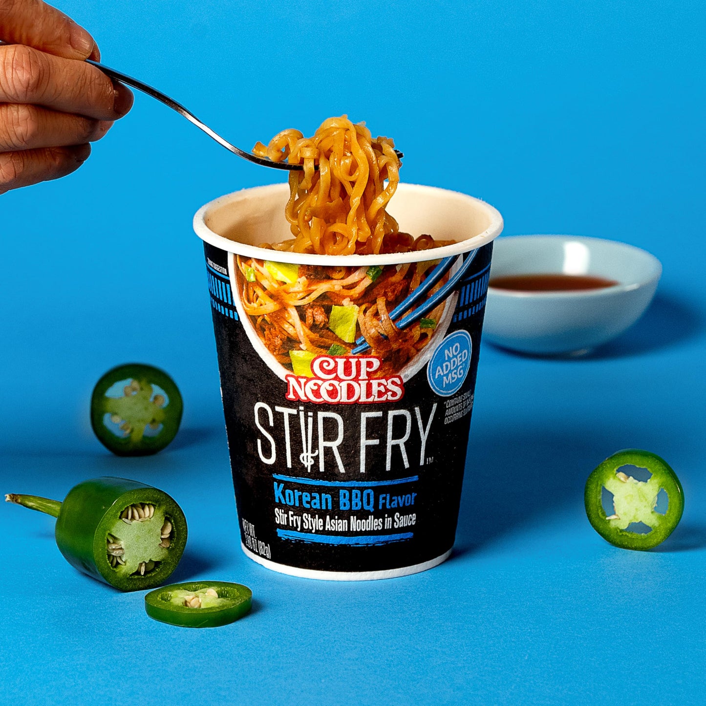 Nissin Cup Noodles Stir Fry Noodles In Sauce, Korean Bbq, 2.89 Ounce (Pack Of 6)