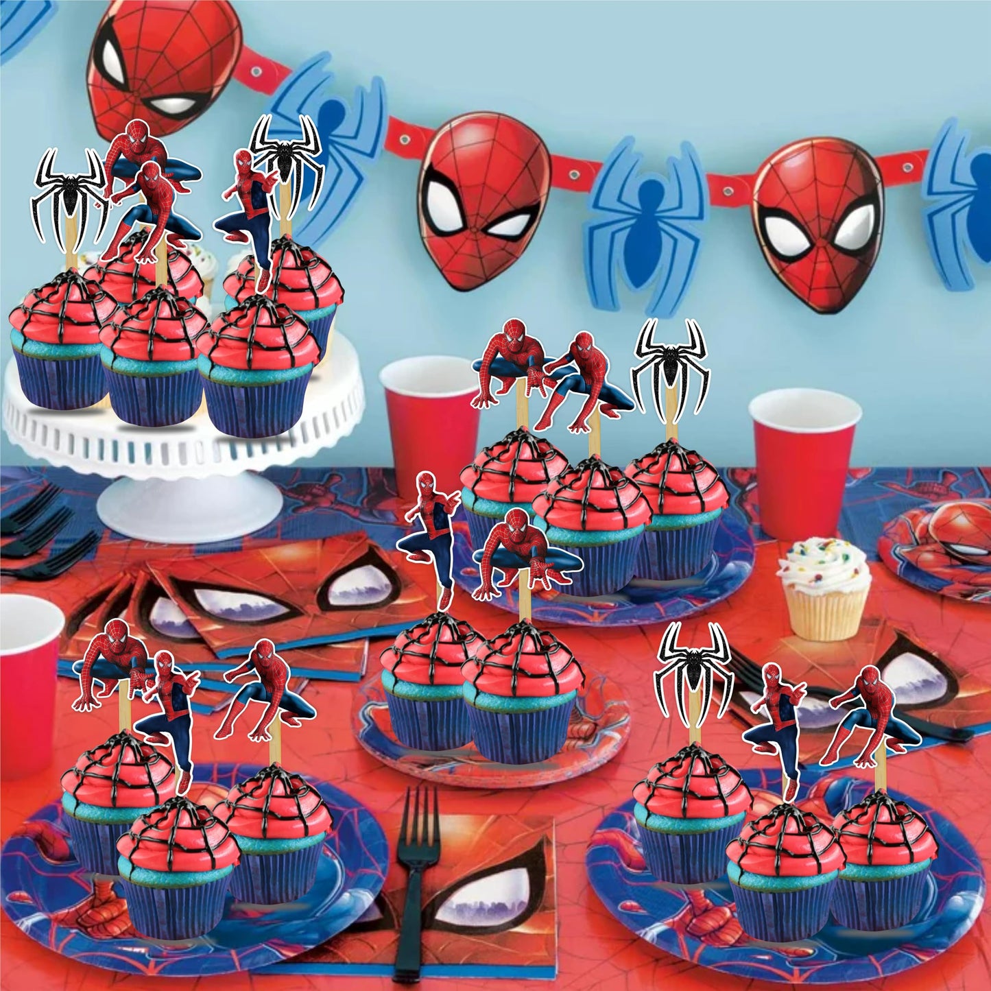 Spidrmn Cupcake Topper