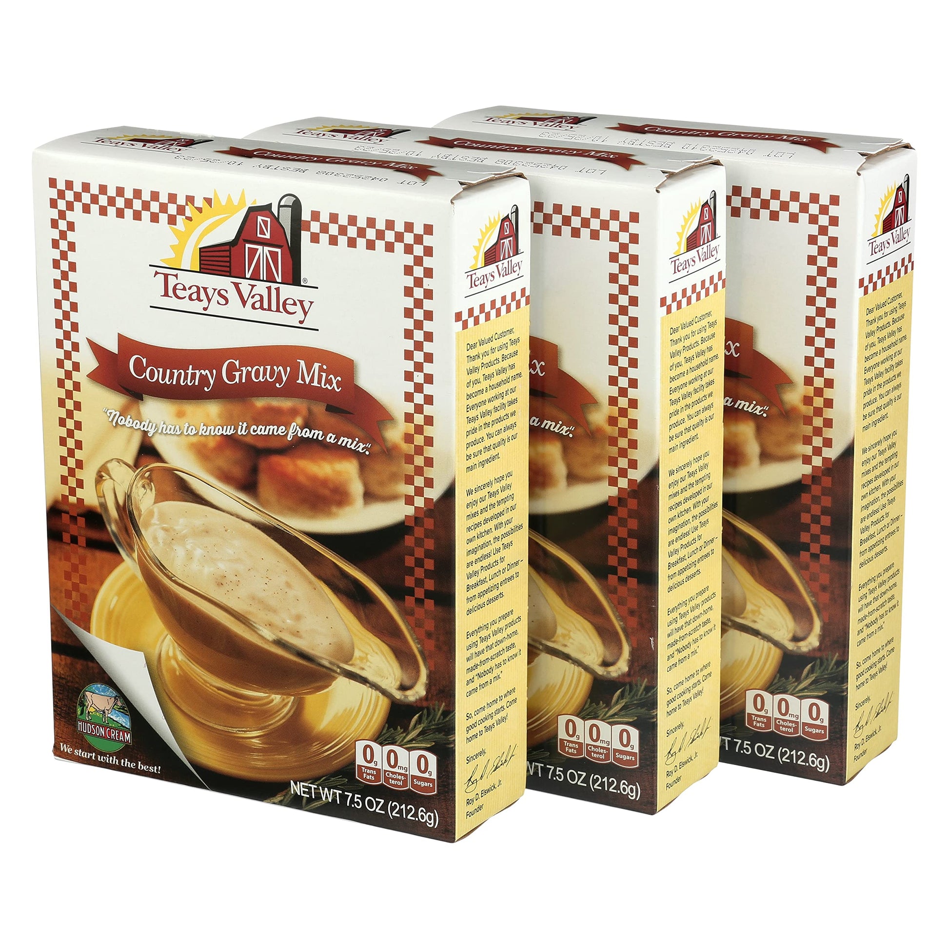 Teays Valley Country Gravy Mix (Pack Of 3) 7.5 Ounce