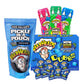 Van Holten's Pickles Pickle Kit - WARHEADS Jumbo Blue Raspberry Pickle-In-A-Pouch with WARHEADS Blue Raspberry Cubes 3.5 oz Thea