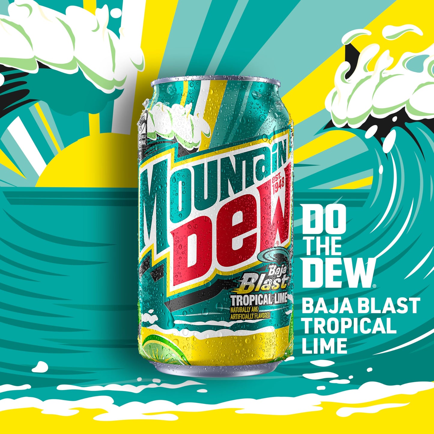Mountain Dew Baja Variety Pack - 18 Cans (12 Fl Oz) - Includes Baja Cabo Citrus & Baja Blast - Refreshing Citrus Soft Drink