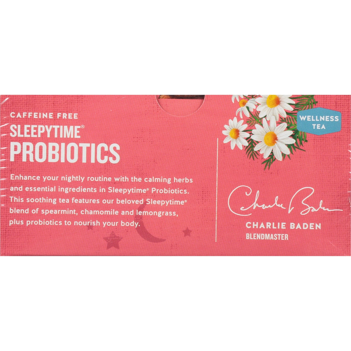 Celestial Seasonings Sleepytime Wellness Tea Plus Probiotics, Caffeine Free, 18 Count
