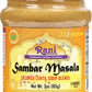 Rani Sambar Masala (Lentil Soup Spice Blend) 3Oz (85G) Pet Jar ~ All Natural | Vegan | No Colors | Gluten Friendly | Non-Gmo | Kosher | Indian Origin