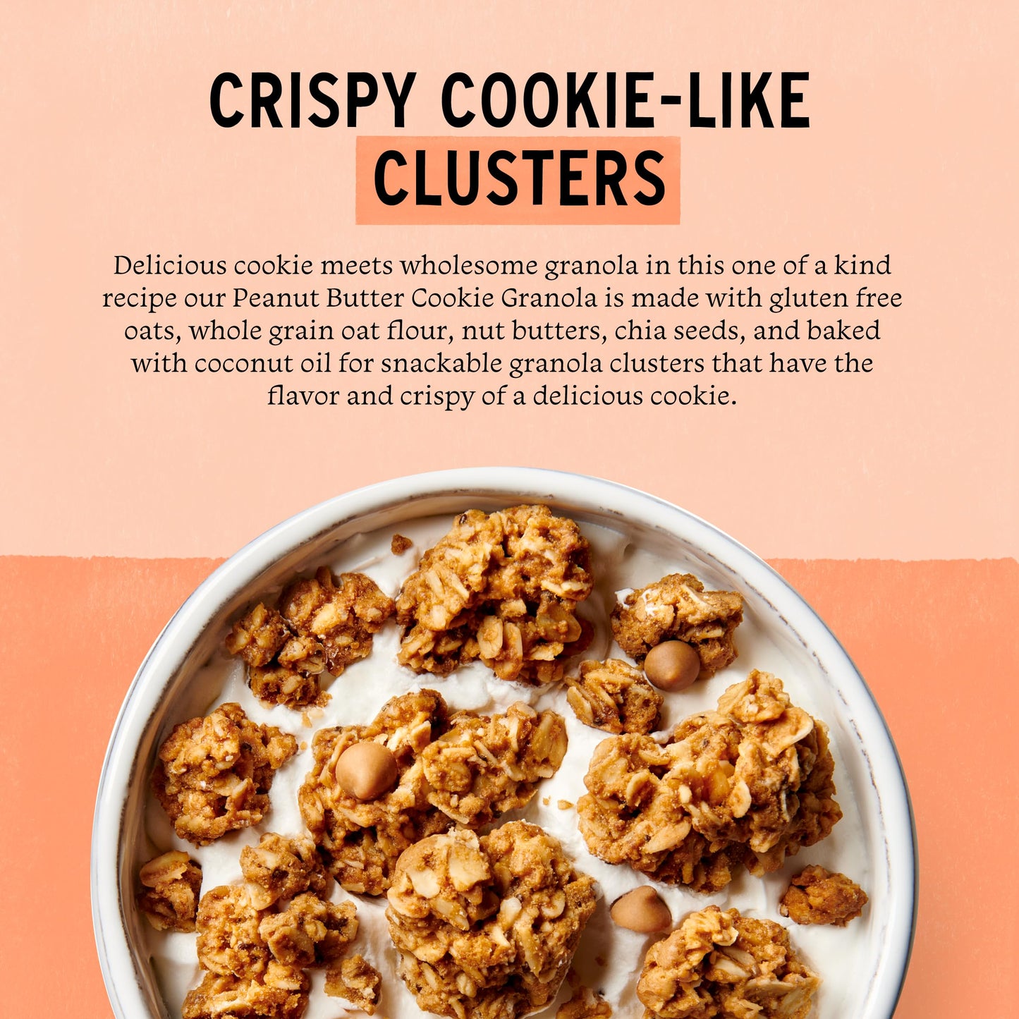 Purely Elizabeth Cookie Granola, Peanut Butter, Gluten-Free, Non-GMO (11oz Bag)