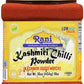 Rani Kashmiri Chilli Powder (Deggi Mirch, Low Heat) Ground Indian Spice 16Oz (1Lb) 454G Pet Jar ~ All Natural | Salt-Free | Vegan | Kosher | Gluten Friendly | Perfect For Deviled Eggs & Other Low Heat Dishes