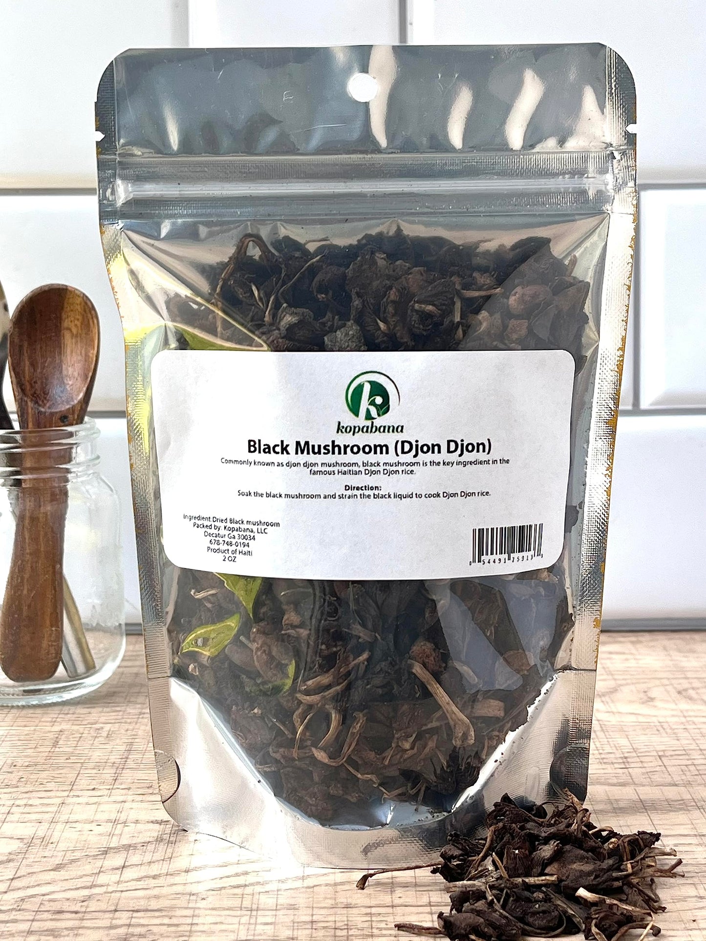 Kopabana Haitian Mushroom | Djon-Djon For Rice Cooking | 2Oz