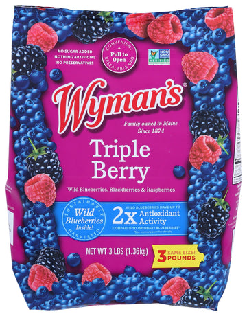 Wymans Triple Berry Blend, 3 lb (frozen)