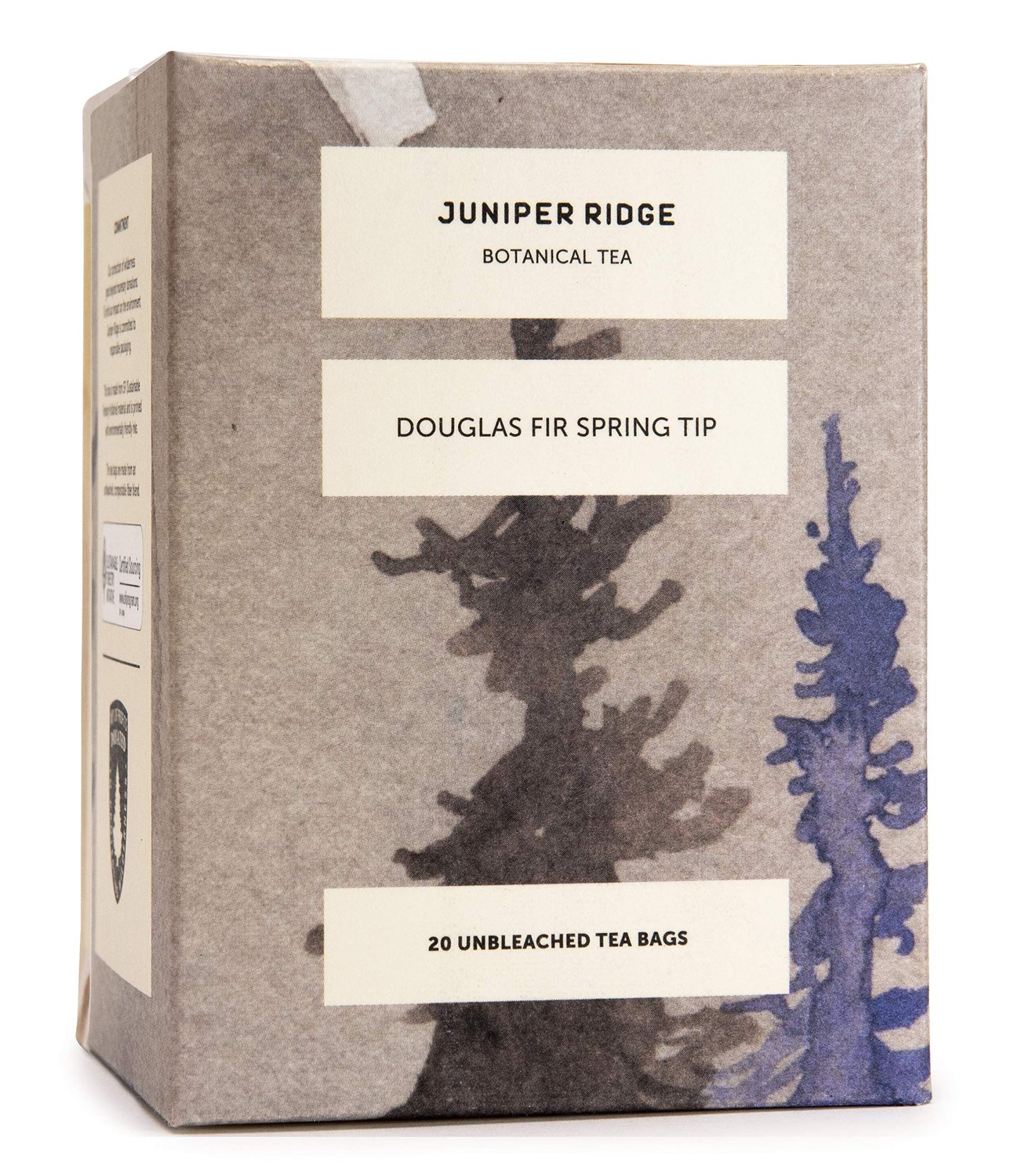 JUNIPER RIDGE Douglas Fir Botanical Tea - Citrus Zest & Honeysuckle - 20 Unbleached Teabags - Vegan, Caffeine Free, Gluten Free