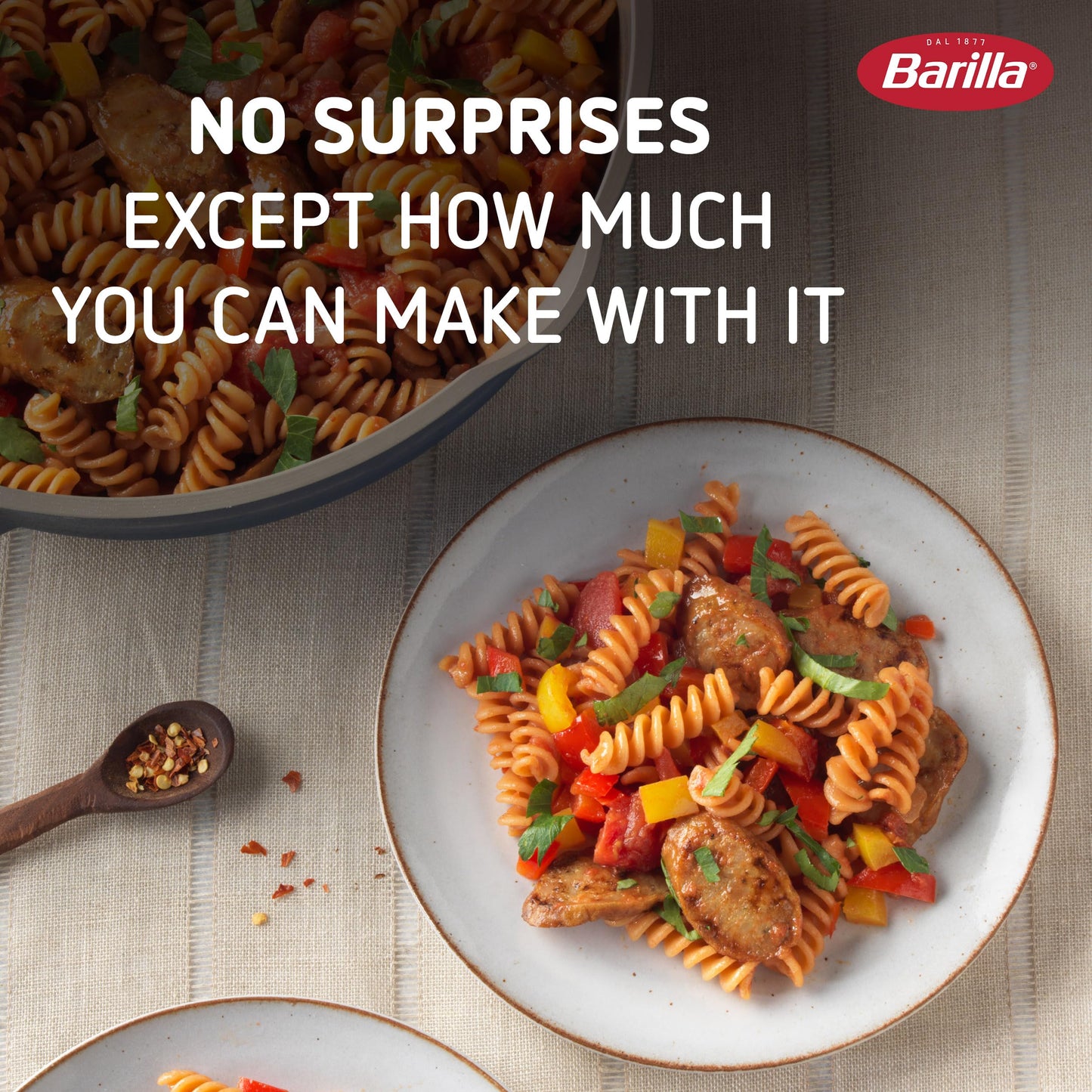 Barilla Red Lentil Rotini Pasta, 8.8 oz (Pack of 10) - Gluten Free, Non GMO & Kosher - Plant Based Protein Pasta
