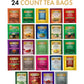Twinings Gift Advent Calendar - Tea Bags Sampler Variety Pack (24 Count) - 24 Different Flavors for Tea Lovers