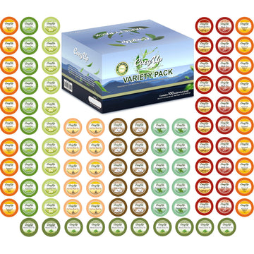 Cozy Up | 10 Flavor | Variety Tea Sampler Pack | Compatible with Keurig K-Cup malt-inspired | 100-count