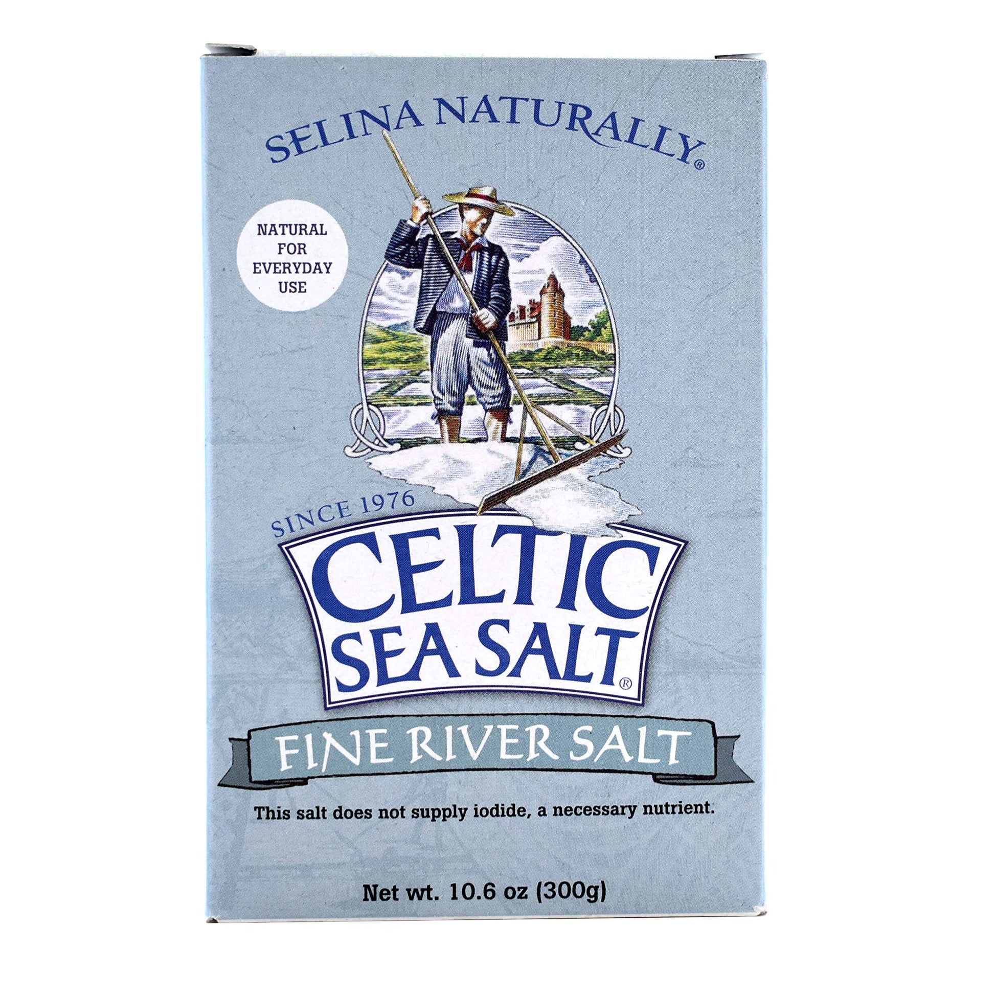 Celtic Sea Salt Fine Ground Salt 10.6 Oz (300 G) - Extra Fine Grain, Natural, Gourmet - For Shaker Jar, Salty, 10.6 Oz (Pack of 