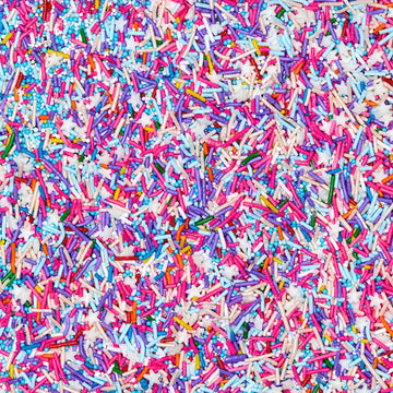 Fancy Sprinkles Roller Disco Sprinkles, Real Sugar, For Ice Cream, Cookies, Cakes, Cupcakes, Dessert Decorating, Purple & Pink S