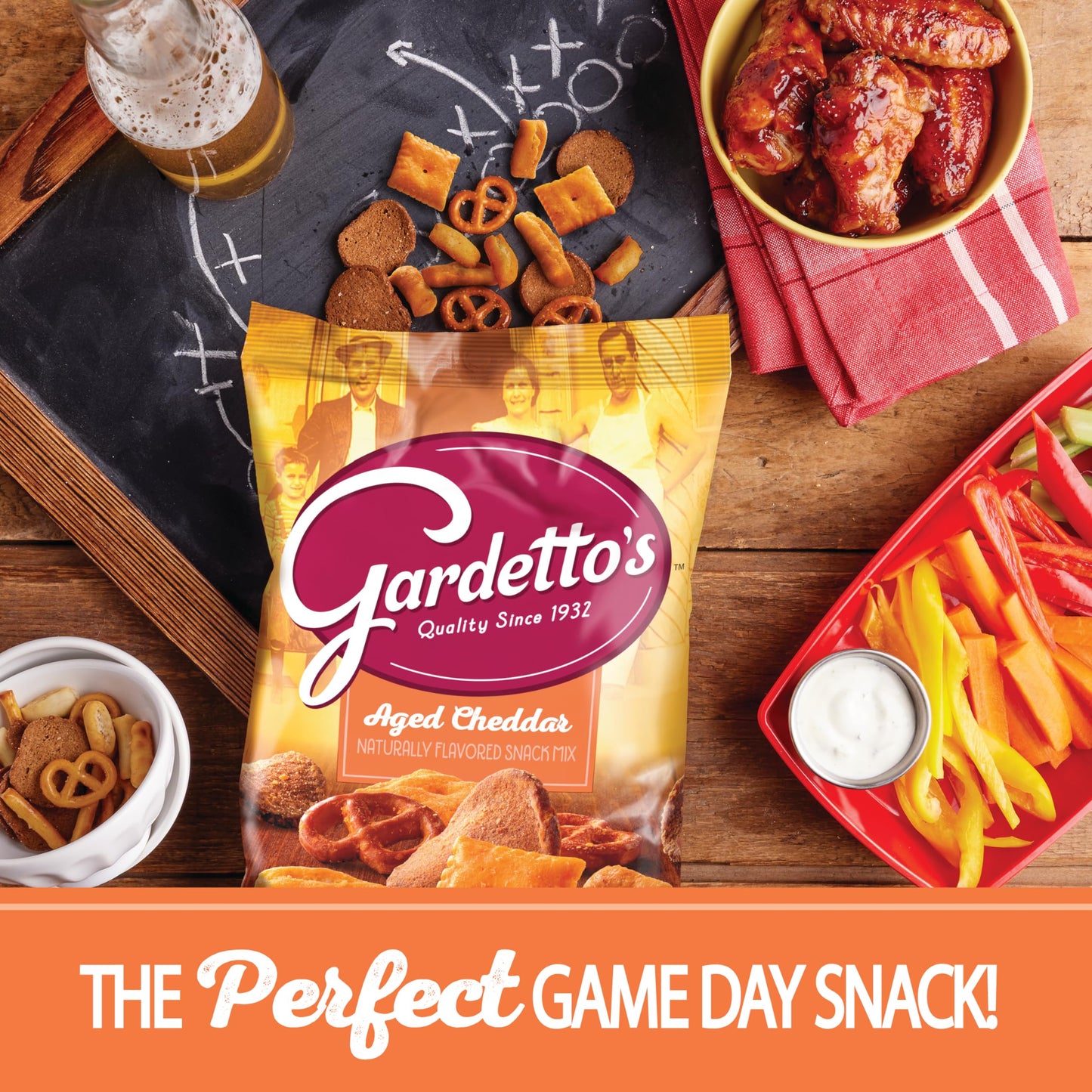 Gardetto'S Aged Cheddar Snack Mix Family Size, 14.5 Oz
