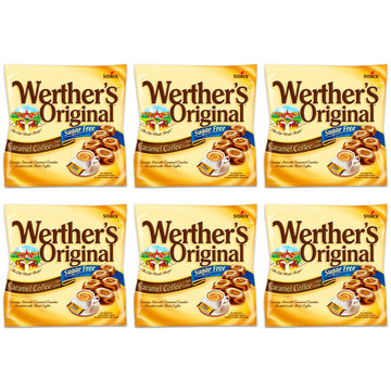 Werther'S Original Caramel Coffee Sugar Free Hard Candies, 1.46 Oz (Pack Of 6)